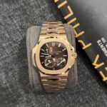 Patek Philippe Nautilus 5712R Super Clone Watch Rose Gold Chocolate Dial 40mm