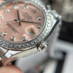 Rolex DateJust Super Clone Watch Women Dial Pink Jubilee Strap THB Factory 31mm - Image 7