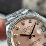 Rolex DateJust Super Clone Watch Women Dial Pink Jubilee Strap THB Factory 31mm - Image 6