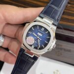 Patek Philippe Nautilus 5726G Super Clone Watch Blue Leather Strap GRF 40.5mm