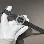 Patek Philippe Aquanaut 5067A Super Clone Watch Moissanite Diamond Black 35.6mm - Image 2
