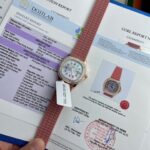Patek Philippe Super Clone Watch Aquanaut 5072R Gold Wrapped Moissanite Diamond 35.6mm