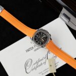 Patek Philippe Aquanaut 5968A Super Clone 11 Watch Orange Rubber Strap 42.2mm
