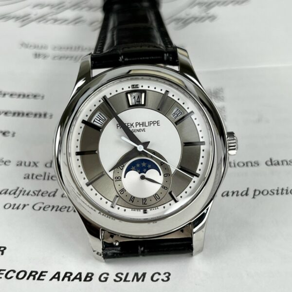 Patek Philippe Complications 5205G Replica Watch Leather Strap 40mm