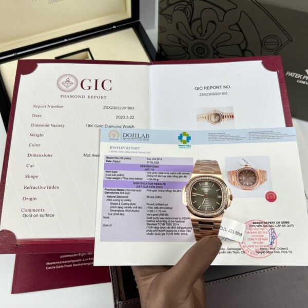 Patek Philippe Best Replica Watch Nautilus 5711 Gold Wrapped & Moissanite Diamonds Custom 40mm