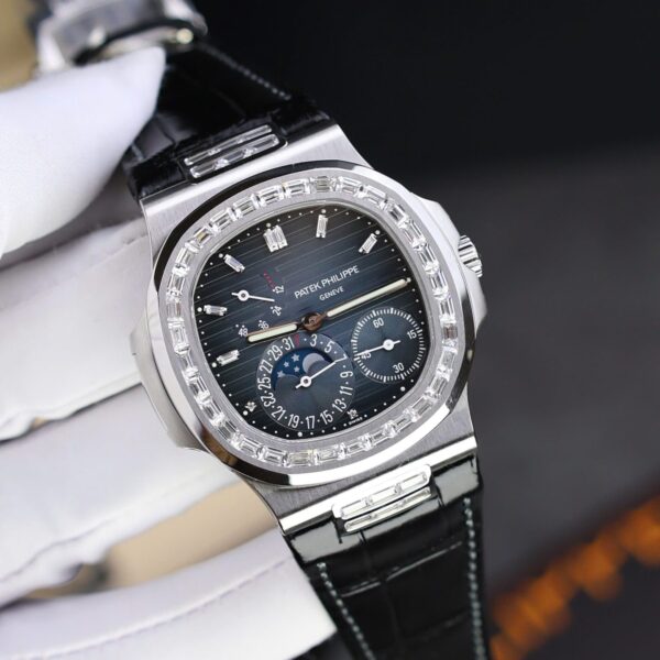 Patek Philippe Nautilus 5724 Blue Dial Replica Watch Full Function PPF Factory 40mm