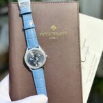 Patek Philippe Super Clone Watches Complications 4947G Blue Dial Leather Strap 38mm