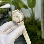 Patek Philippe Super Clone Watch Complications 4947R White Leather Strap 38mm - Image 4