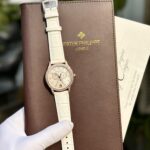 Patek Philippe Super Clone Watch Complications 4947R White Leather Strap 38mm