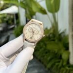 Patek Philippe Super Clone Watch Complications 4947R White Leather Strap 38mm - Image 7