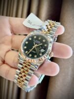 Rolex Super Clone DateJust Black Dial Gold Wrapped GM Factory 36mm - Image 4