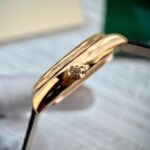 Rolex Cellini Date 50515 Gold Wrapped Super Clone Watch Leather Strap 39mm - Image 4