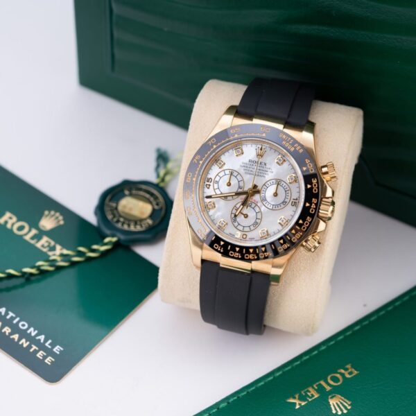 Rolex Cosmograph Daytona Custom Mother Of Pearl & Moissanite Diamonds Dial 40mm