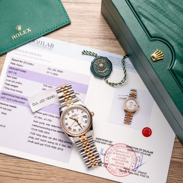 Rolex DateJust 126233 Replica Watch Gold Wrapped White Dial GM Factory 36mm