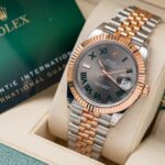 Rolex Super Clone DateJust Rose Gold Wrapped Wimbledon Dial GM Factory 41mm