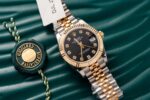 Rolex Super Clone DateJust Gold Wrapped Black Dial 31mm - Image 3