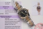 Rolex Super Clone DateJust Gold Wrapped Black Dial 31mm