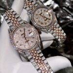 Rolex Super Clone 1:1 Watch DateJust With Full Diamond Moissanite Hong Kong 41mm