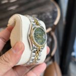 Rolex DateJust Super Clone Demi Gold Green Leaf Dial 31mm - Image 5