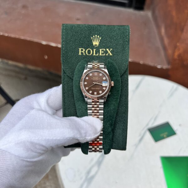 Rolex DateJust Best Replica Watch Chocolate Dial EW Factory 31mm