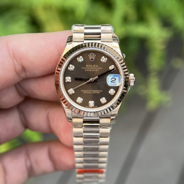 Rolex DateJust Chocolate Dial Super Fake 11 BP Factory 31mm
