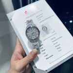 Rolex DateJust Rainbow Super Clone Watch Custom Moissanite Diamonds 41mm