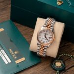 Rolex DateJust Super Clone Watch Demi Rose Gold 31mm