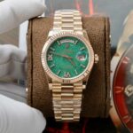 Rolex Day-Date 128235 Dial Aventurine Super Clone Watch Custom Gold Wrapped 36mm - Image 2