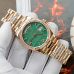 Rolex Day-Date 128235 Dial Aventurine Super Clone Watch Custom Gold Wrapped 36mm - Image 3