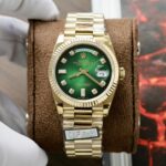 Rolex Day-Date 128238 Best Super Clone Watch Dial Green Ombre Weight 158 Grams QF Factory 36mm