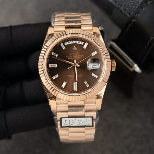Rolex Day-Date 228235 Replica Watch Dial Chocolate Weight 185gram QF Factory 40mm