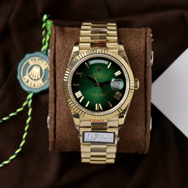 Rolex Replica Watch Day-Date 228238-0069 Green Ombre 185 Grams QF Factory 40mm