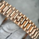 Rolex Day-Date Gold Wrapped Super Clone Watch With Moissanite Ruby Red Diamond 40mm - Image 9