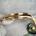 Rolex Day-Date Gold Wrapped Super Clone Watch With Moissanite Ruby Red Diamond 40mm - Image 7