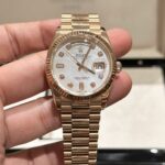 Rolex Day-Date Mother of Pearl Super Clone Watch Rose Gold EW Factory 36mm