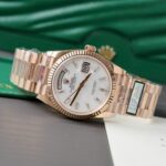 Rolex Day-Date Rose Gold Super Clone Watch Dial Mother Of Pearl QF Factory 36mm - Image 3