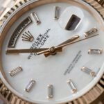 Rolex Day-Date Rose Gold Super Clone Watch Dial Mother Of Pearl QF Factory 36mm - Image 4