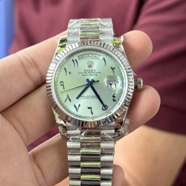 Rolex Day-Date Replica Watch Blue Dial Arabic Markers GM V2 40mm