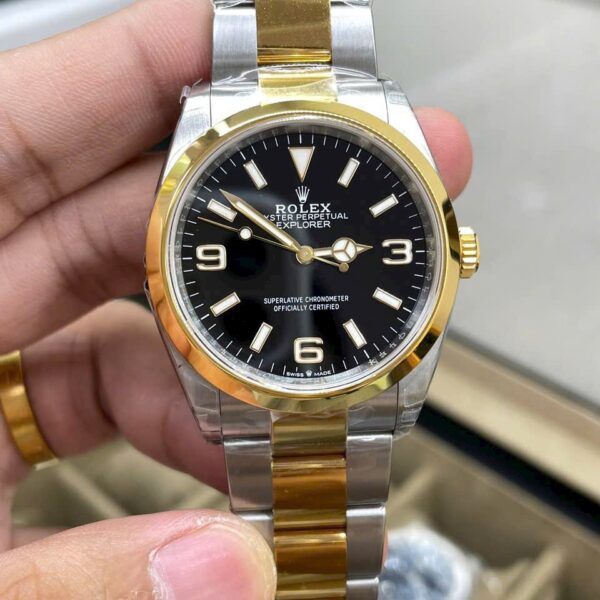 Rolex Replica Watches Explorer 124273 Dial Black VS Factory 36mm