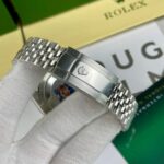 Rolex Super Clone Watch DateJust Dial Mother Of Pearl Moissanite Diamonds 41mm - Image 11