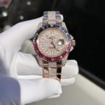 Rolex GMT-Master II 126755 SARU-DIAO Gold Wrapped Moissanite Sapphire Super Clone Watch 40mm - Image 2