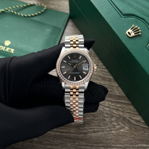 Rolex Datejust Fake Watches Womens Black Dial 31mm