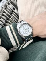 Rolex Super Clone Watch Sky Dweller 326934 White Dial Metal Wire 42mm - Image 7