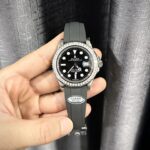 Rolex Super Clone Watch Yacht-Master Custom Moissanite Diamonds Clean Factory 40mm