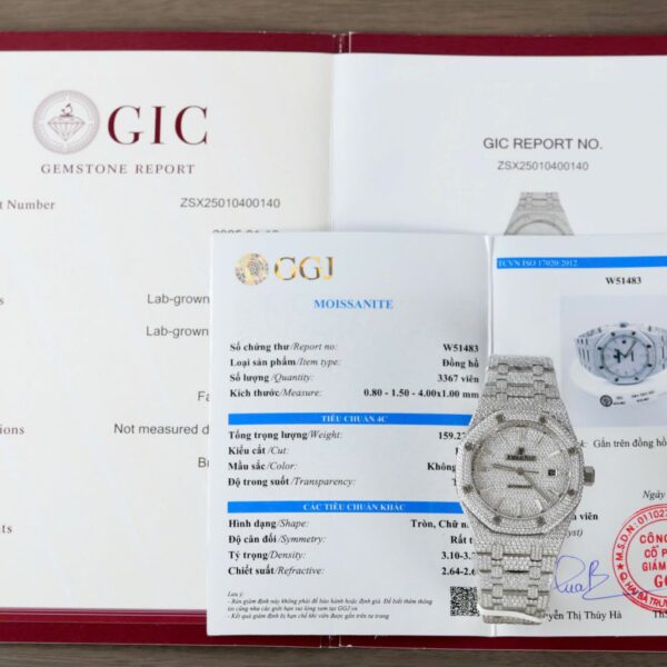 Audemars Piguet 15400 Best Copies Watch Diamonds Moissanite Hong Kong Custom 41mm