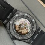 Audemars Piguet Super Clone Watch Royal Oak 15400 Carbon Dial Black 41mm - Image 9