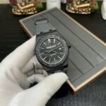 Audemars Piguet Super Clone Watch Royal Oak 15400 Carbon Dial Black 41mm - Image 4