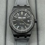 Audemars Piguet Super Clone Watch Royal Oak 15400 Carbon Dial Black 41mm - Image 5