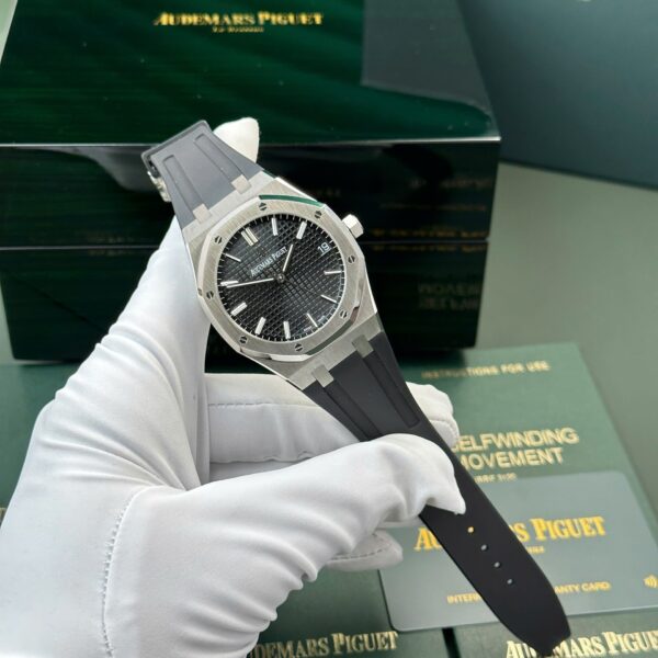 Audemars Piguet Royal Oak 15500 Replica Watch Dial Black Rubber Strap APS Factory 41mm