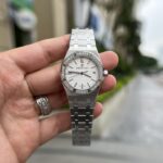 Audemars Piguet Super Clone Watch Royal Oak White Dial Metal Wire 34mm